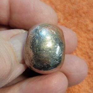 Sterling Silver domed ring approx size 7.5.